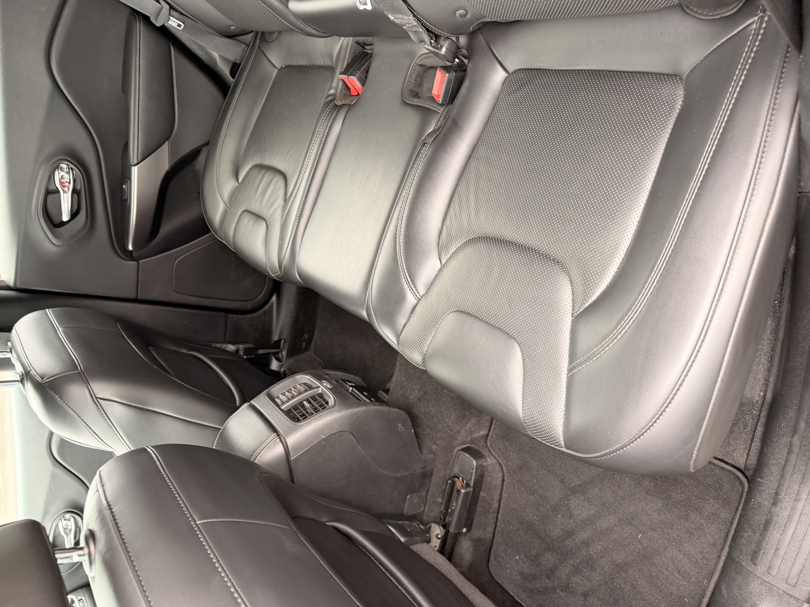 Clean front seats after interior detail